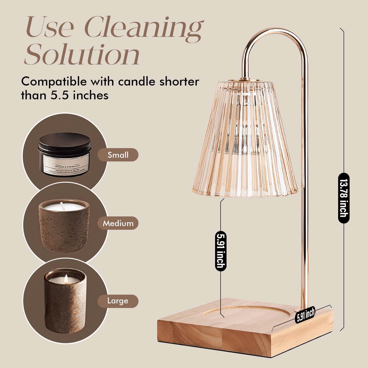 Crystal Bell Candle Warmer Lamp