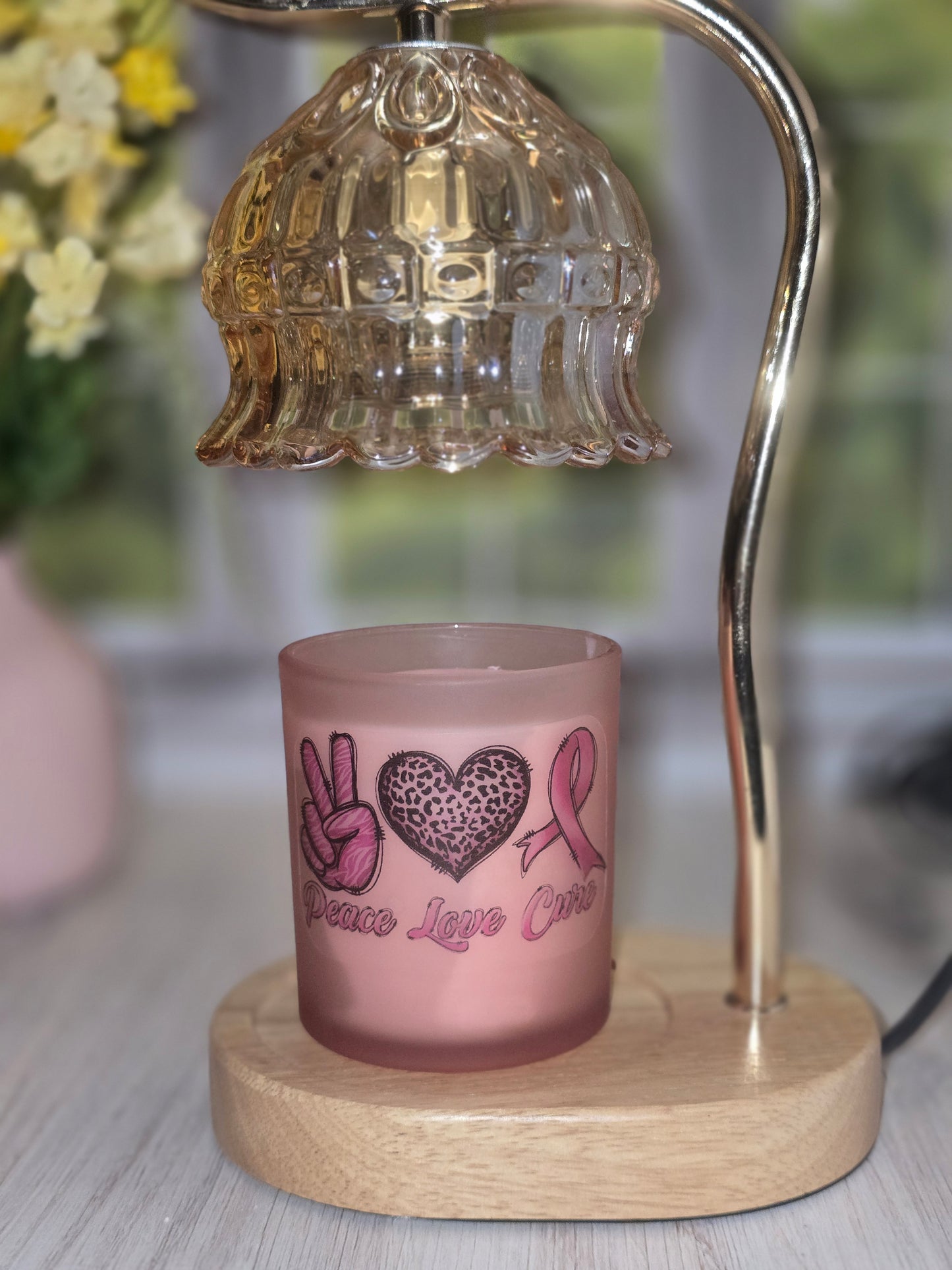 Pink Ribbon Candles