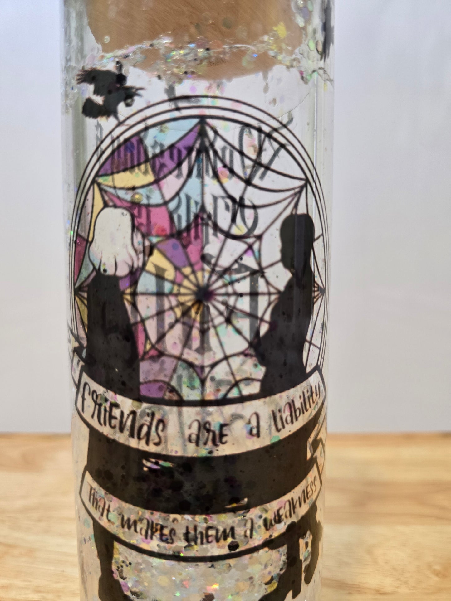 It's Wednesday - Friends are Liabilities Snowglobe Tumbler