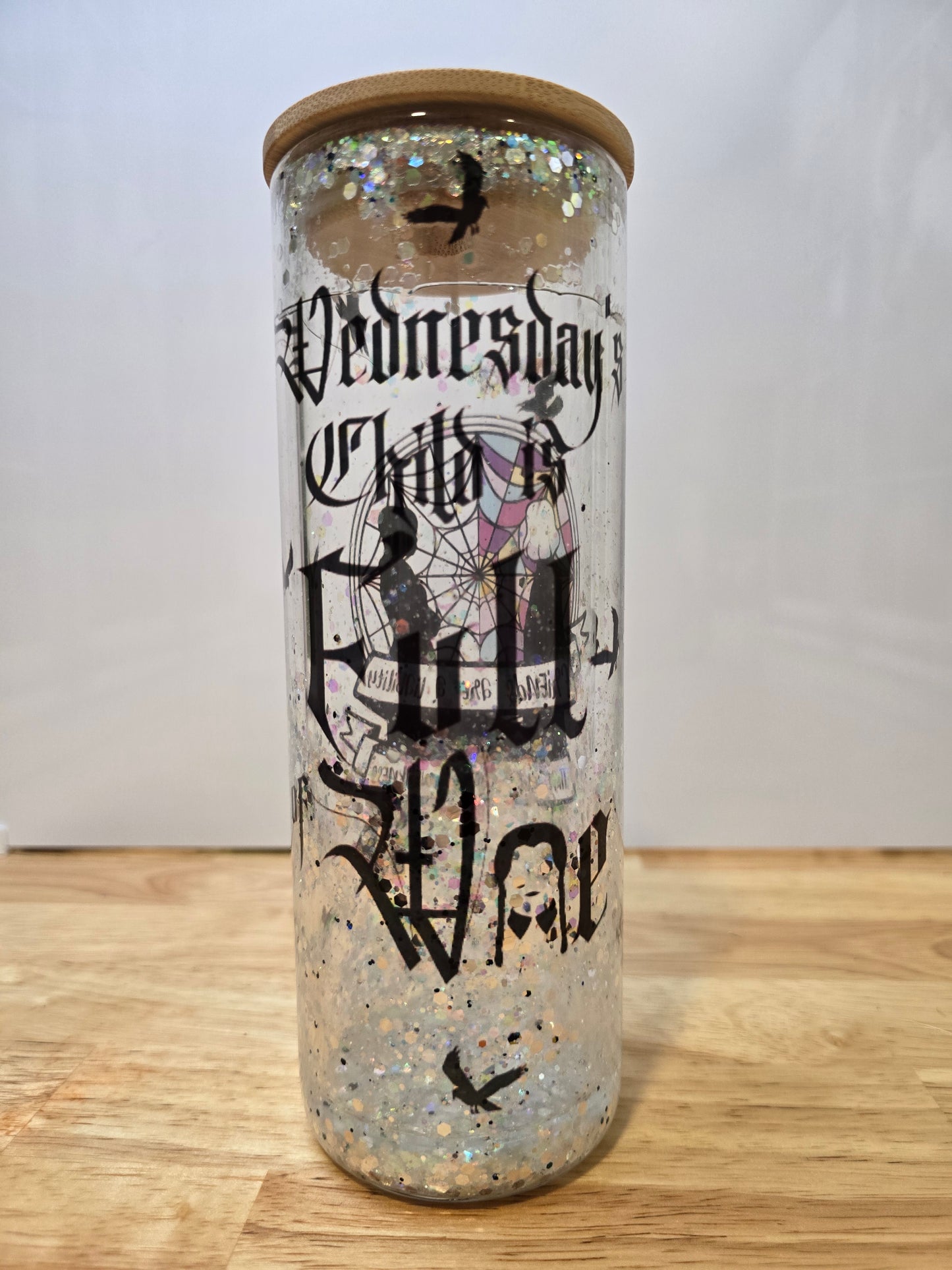 It's Wednesday - Friends are Liabilities Snowglobe Tumbler