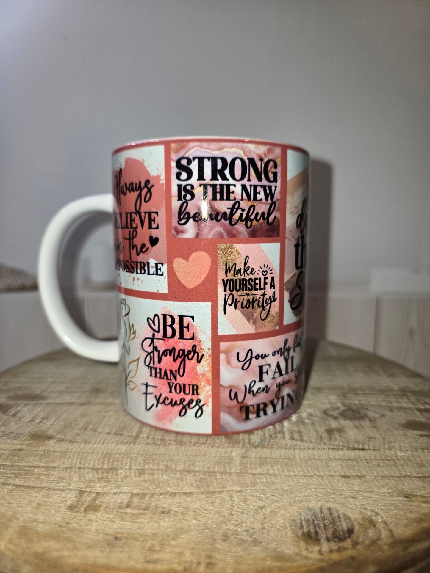 Pink Affirmations Mug