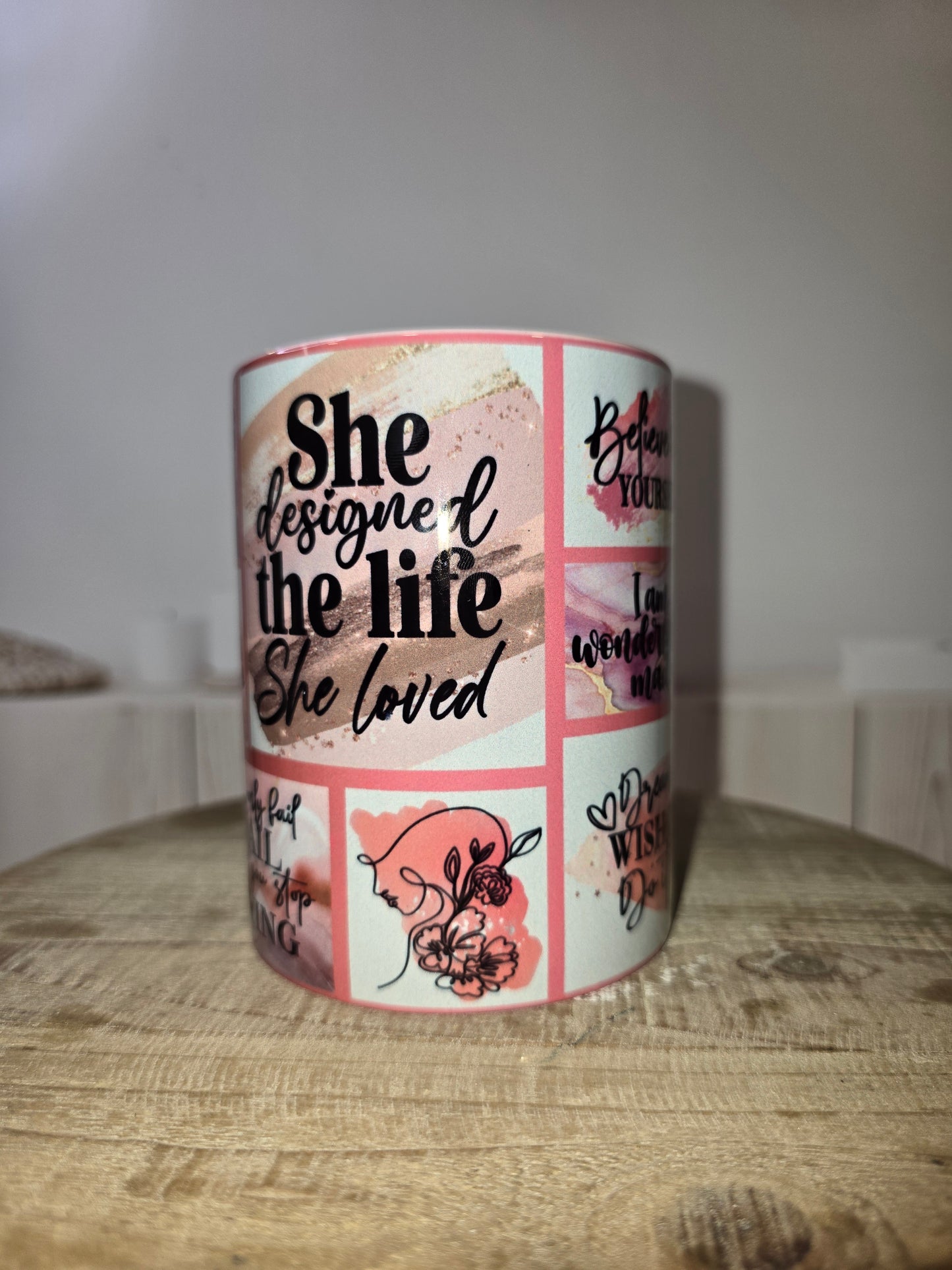 Pink Affirmations Mug