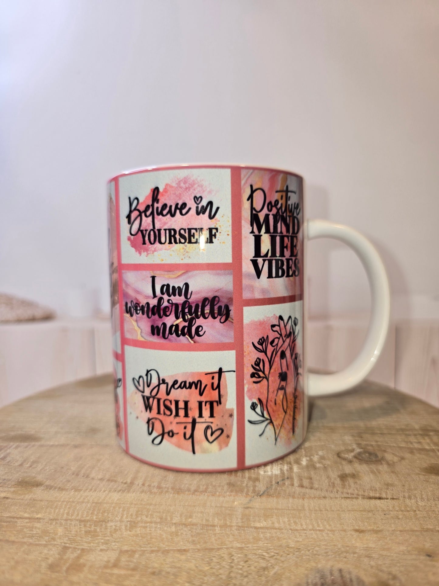 Pink Affirmations Mug