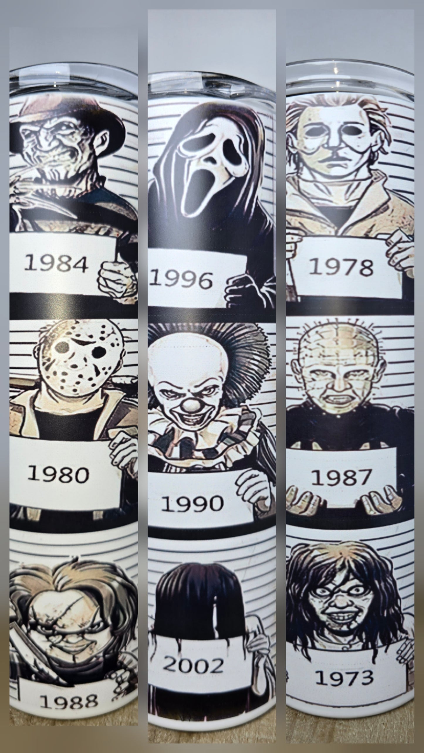 Horror Icon Mugshots (Glow in the Dark)