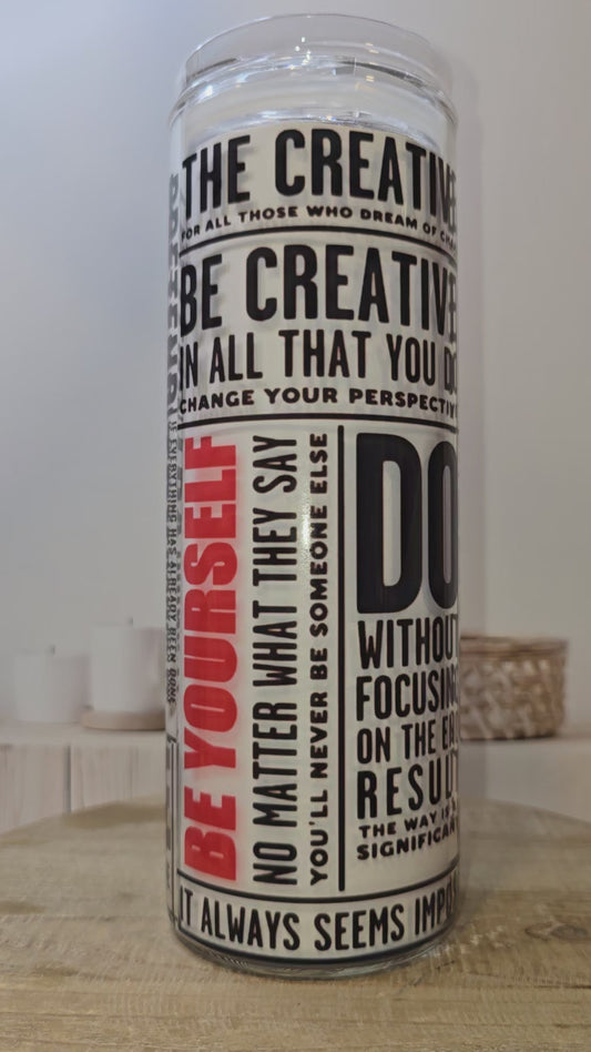 Motivation / Affirmation Glass Tumbler